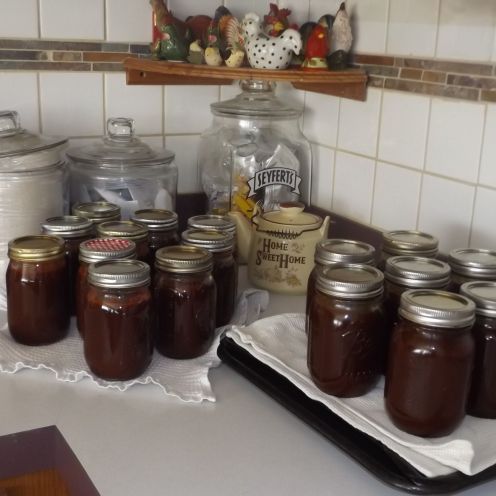 Candys version of Chicago Sweet BBQ Sauce all done